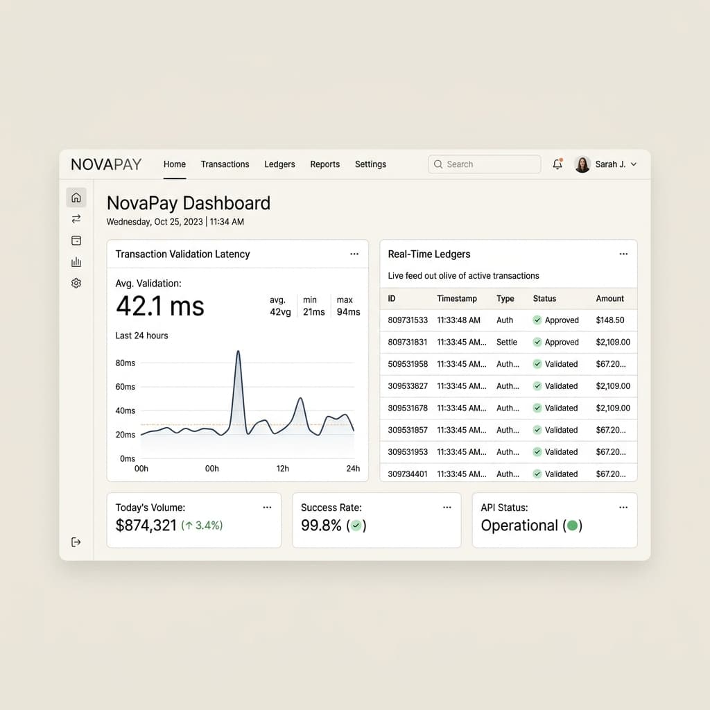 NovaPay High-Throughput Ledger